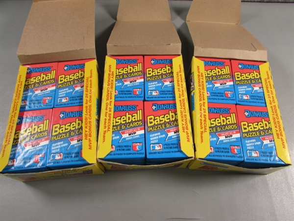 3 NEW BOXES 1989 PACKS OF DONRUSS BASEBALL CARDS