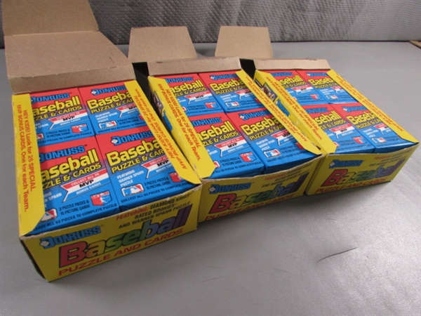 3 NEW BOXES 1989 PACKS OF DONRUSS BASEBALL CARDS