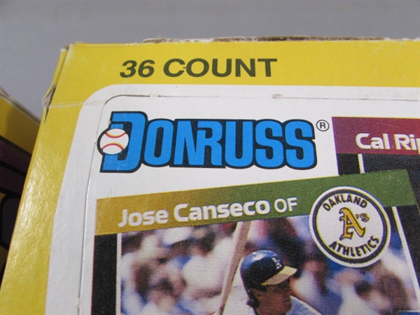 3 NEW BOXES 1989 PACKS OF DONRUSS BASEBALL CARDS