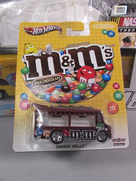 COLLECTION OF M&M DIECAST CARS & MORE - MOST ARE NEW IN PACKAGE