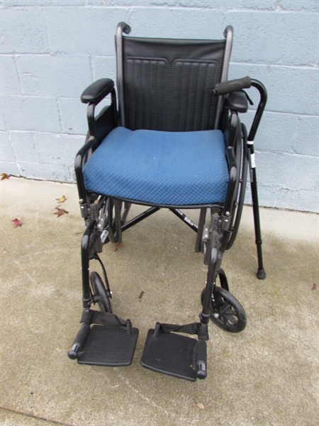 SMALL DRIVE SILVER SPORT II WHEELCHAIR & CANE