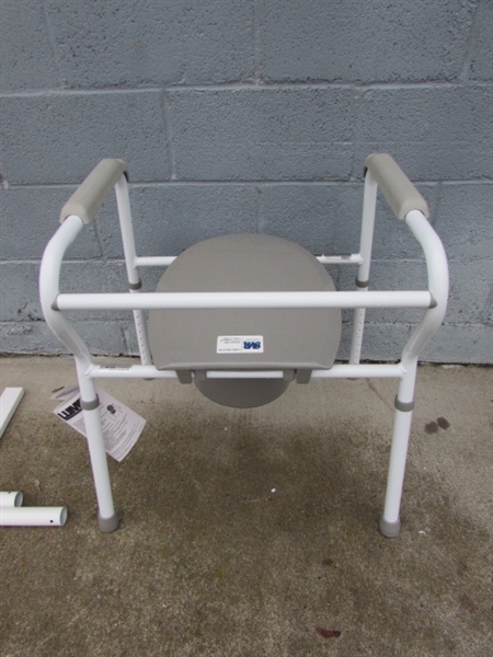 LUMEX STEEL COMMODE, & SUPER POLE