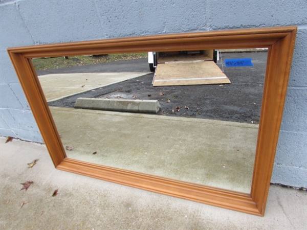 SOLID MAPLE FRAMED WALL MIRROR