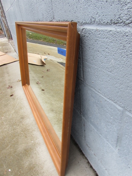 SOLID MAPLE FRAMED WALL MIRROR