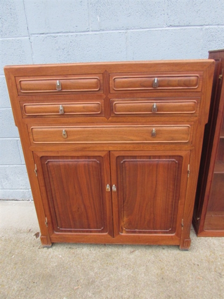 SMALL VINTAGE WALNUT? HUTCH