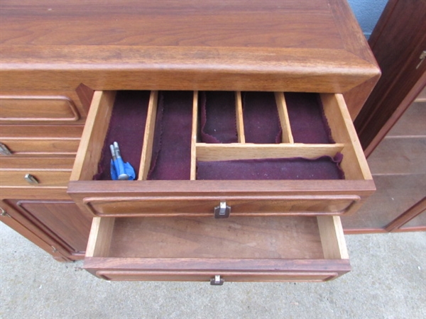 SMALL VINTAGE WALNUT? HUTCH