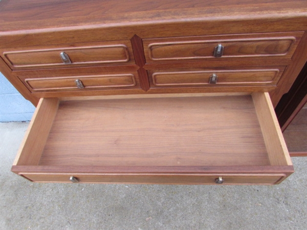 SMALL VINTAGE WALNUT? HUTCH