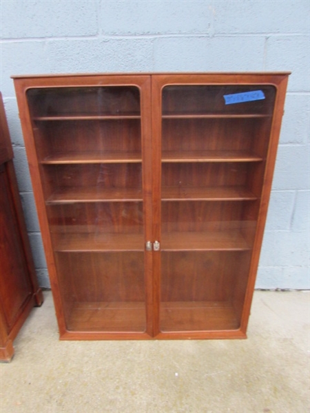 SMALL VINTAGE WALNUT? HUTCH