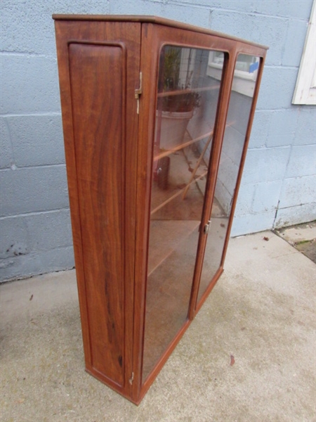 SMALL VINTAGE WALNUT? HUTCH