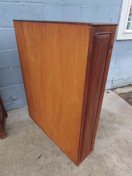 SMALL VINTAGE WALNUT? HUTCH