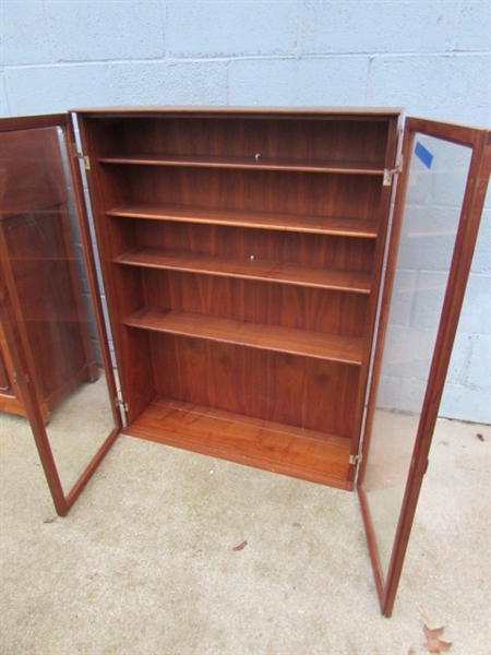 SMALL VINTAGE WALNUT? HUTCH