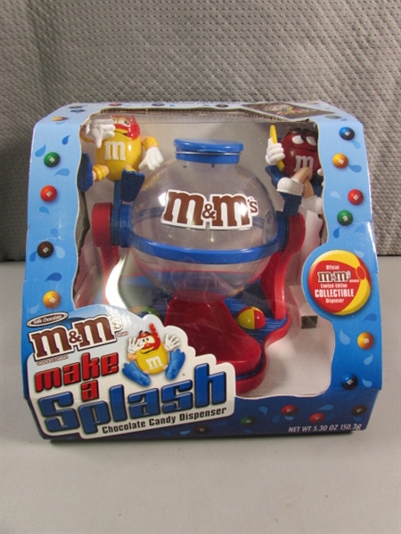 NEW M&M CANDY DISPENSER & MORE