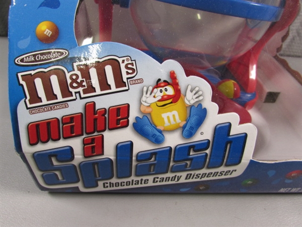 NEW M&M CANDY DISPENSER & MORE