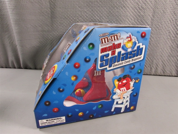 NEW M&M CANDY DISPENSER & MORE