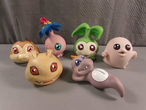 COLLECTION OF 'DIGIMON' COIN BANKS