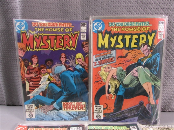 VINTAGE 1980-81 'HOUSE OF MYSTERY' COMIC BOOKS