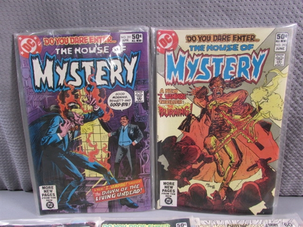 VINTAGE 1980-81 'HOUSE OF MYSTERY' COMIC BOOKS