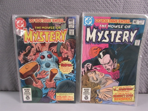 VINTAGE 1980-81 'HOUSE OF MYSTERY' COMIC BOOKS