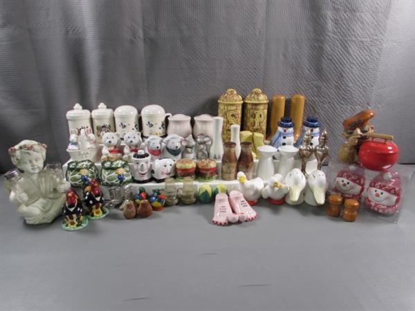 ANOTHER LARGE COLLECTION OF SALT & PEPPER SHAKERS