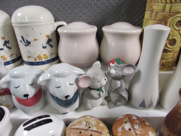 ANOTHER LARGE COLLECTION OF SALT & PEPPER SHAKERS