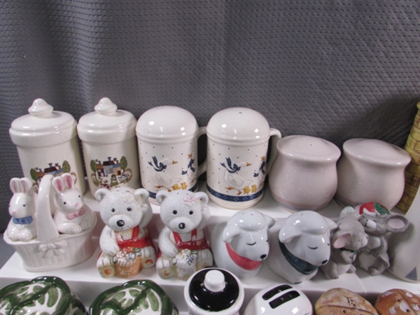 ANOTHER LARGE COLLECTION OF SALT & PEPPER SHAKERS