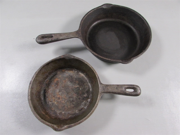 2 CAST IRON SKILLETS