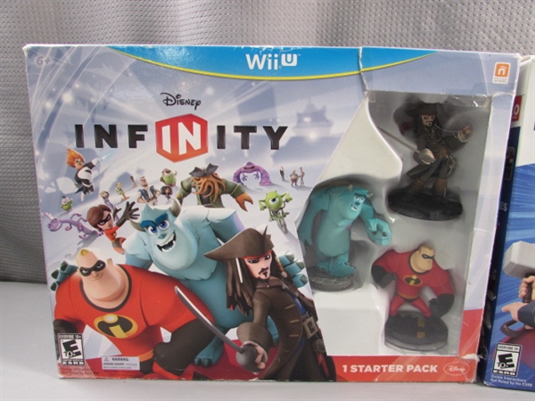 3 NEW DISNEY INFINITY STARTER PACKS FOR Wii U