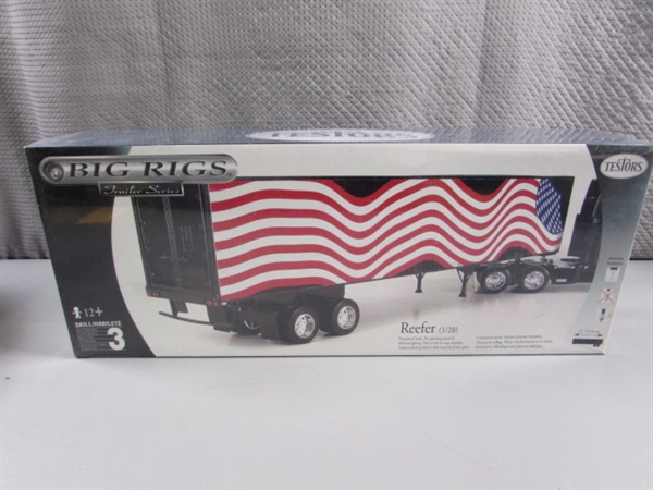 NEW/SEALED TESTORS 1/28 SCALE REEFER TRAILER MODEL KIT