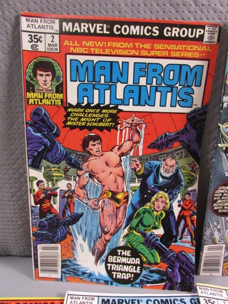 VINTAGE SET OF MAN FROM ATLANTIS 1-7 COMIC BOOKS