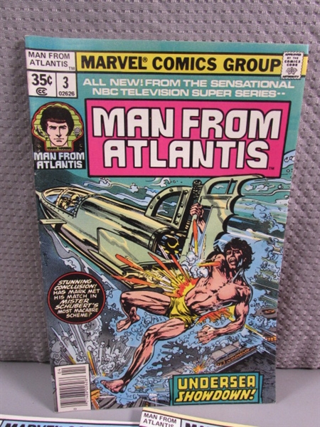 VINTAGE SET OF MAN FROM ATLANTIS 1-7 COMIC BOOKS