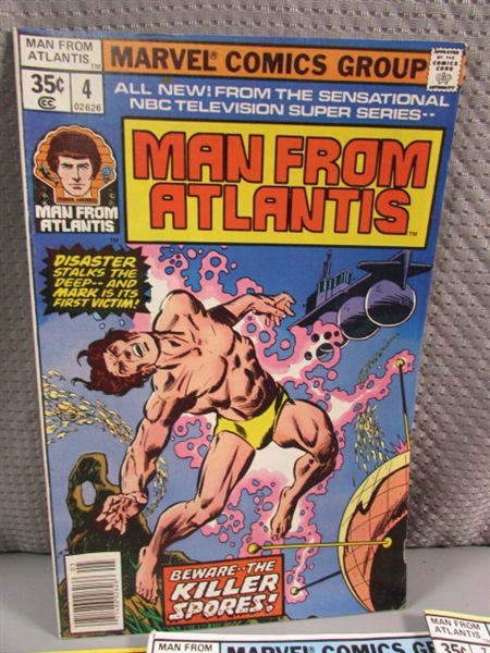 VINTAGE SET OF MAN FROM ATLANTIS 1-7 COMIC BOOKS