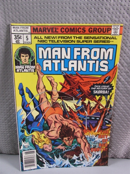 VINTAGE SET OF MAN FROM ATLANTIS 1-7 COMIC BOOKS