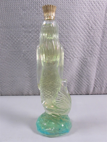 VINTAGE MERMAID, SEAHORSE & SHELL AVON COLLECTIBLE BOTTLES - ALL ARE FULL