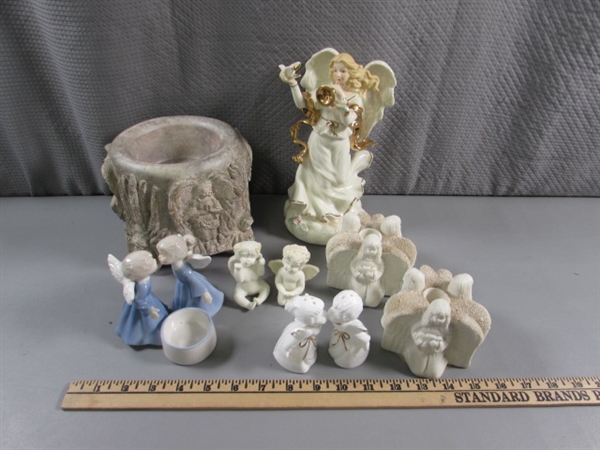 ANGELS & CHERUBS - MUSICAL FIGURINE, CANDLE HOLDERS & MORE