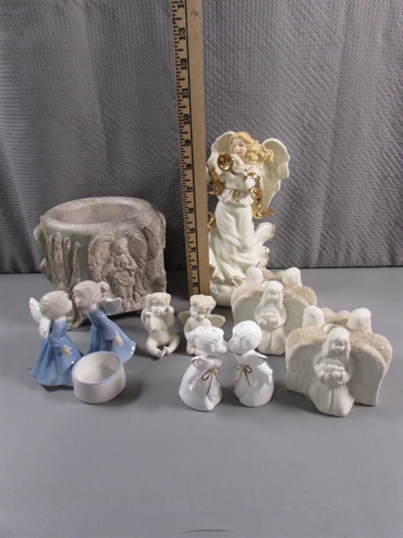 ANGELS & CHERUBS - MUSICAL FIGURINE, CANDLE HOLDERS & MORE