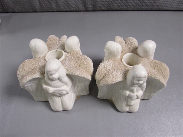 ANGELS & CHERUBS - MUSICAL FIGURINE, CANDLE HOLDERS & MORE