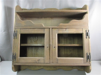 VINTAGE WOODEN CABINET FOR REFINISHING 