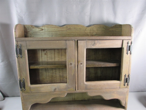 VINTAGE WOODEN CABINET FOR REFINISHING 