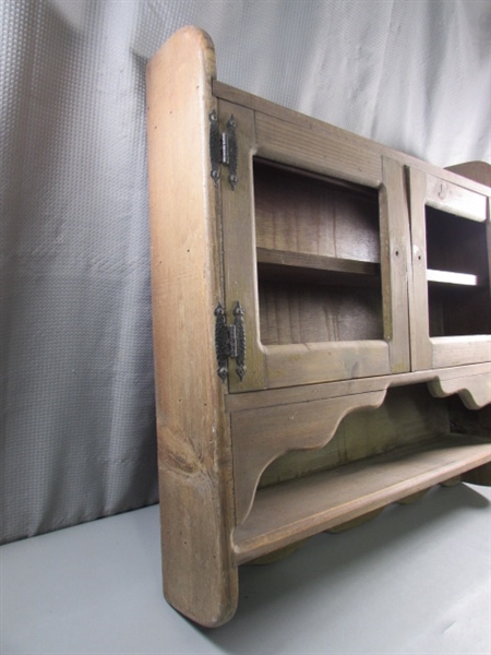 VINTAGE WOODEN CABINET FOR REFINISHING 