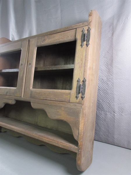 VINTAGE WOODEN CABINET FOR REFINISHING 