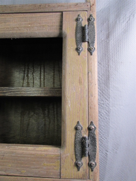 VINTAGE WOODEN CABINET FOR REFINISHING 