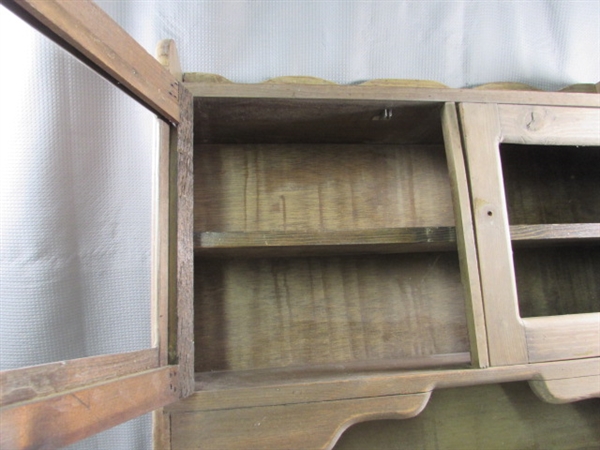 VINTAGE WOODEN CABINET FOR REFINISHING 