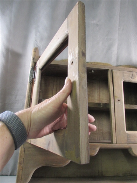 VINTAGE WOODEN CABINET FOR REFINISHING 