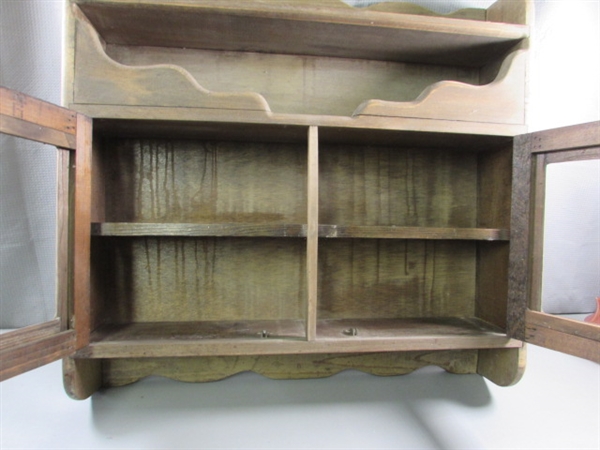 VINTAGE WOODEN CABINET FOR REFINISHING 