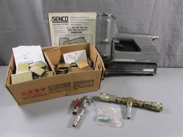 SENCO M II AIR STAPLER & ASST SIZES OF STAPLES