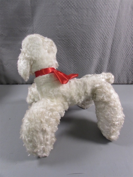 VINTAGE PLUSH DOGS - BASSETT & POODLE