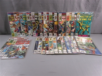 MARVEL COMIC GROUP "MASTER OF KUNG FU" VINTAGE COMICS - 28 ISSUES