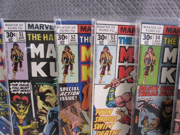 MARVEL COMIC GROUP MASTER OF KUNG FU VINTAGE COMICS - 28 ISSUES