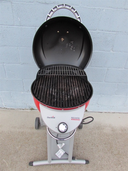 CHAR-BROIL ELECTRIC PATIO BISTRO TRUE INFRARED BBQ