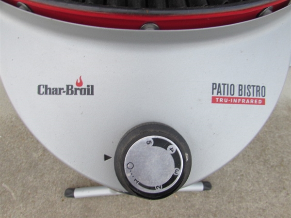 CHAR-BROIL ELECTRIC PATIO BISTRO TRUE INFRARED BBQ